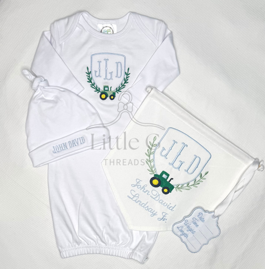 Birth Announcement Banner(tractor)